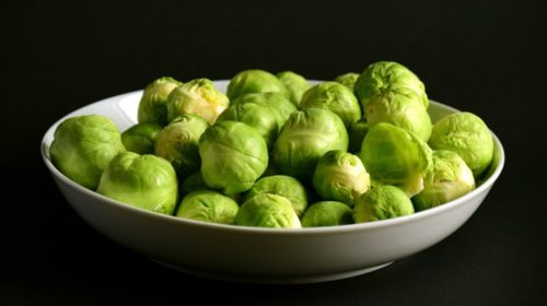 Steamed Brussels Sprouts with Mediterranean Dressing