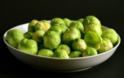 Steamed Brussels Sprouts with Mediterranean Dressing